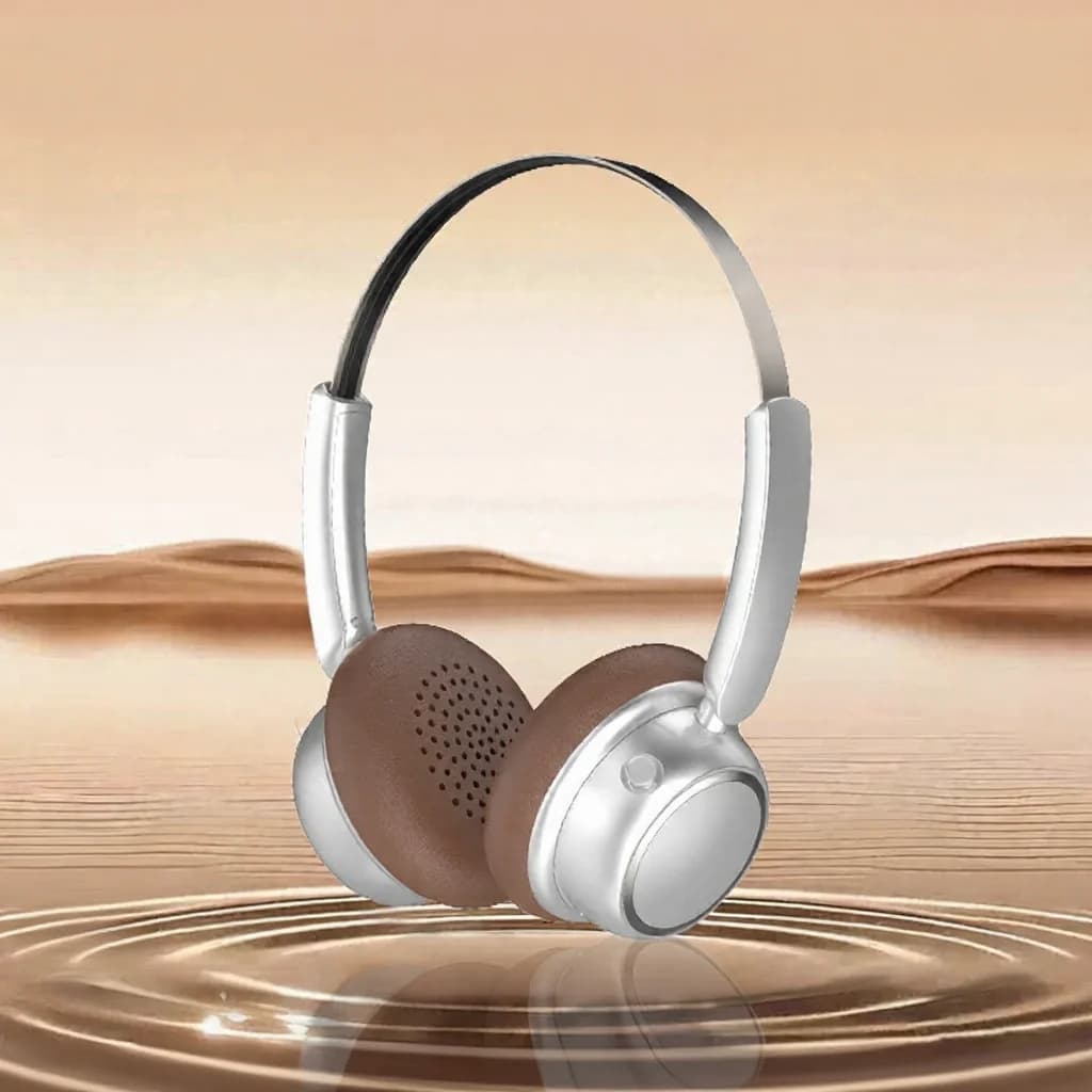 Ρετρό Ασύρματα Ακουστικά Bluetooth με Μεταλλικό Ιμάντα και Μεγάλη Διάρκεια Μπαταρίας