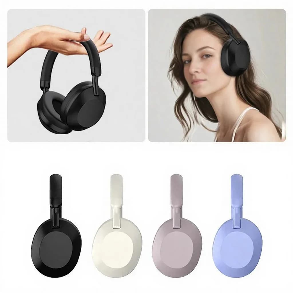 Active Noise Cancelling Wireless Headphones Bluetooth 5.4 Over Ear
