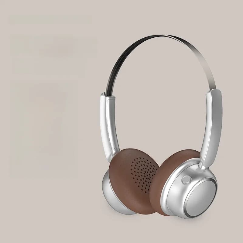 Ρετρό Ασύρματα Ακουστικά Bluetooth με Μεταλλικό Ιμάντα και Μεγάλη Διάρκεια Μπαταρίας