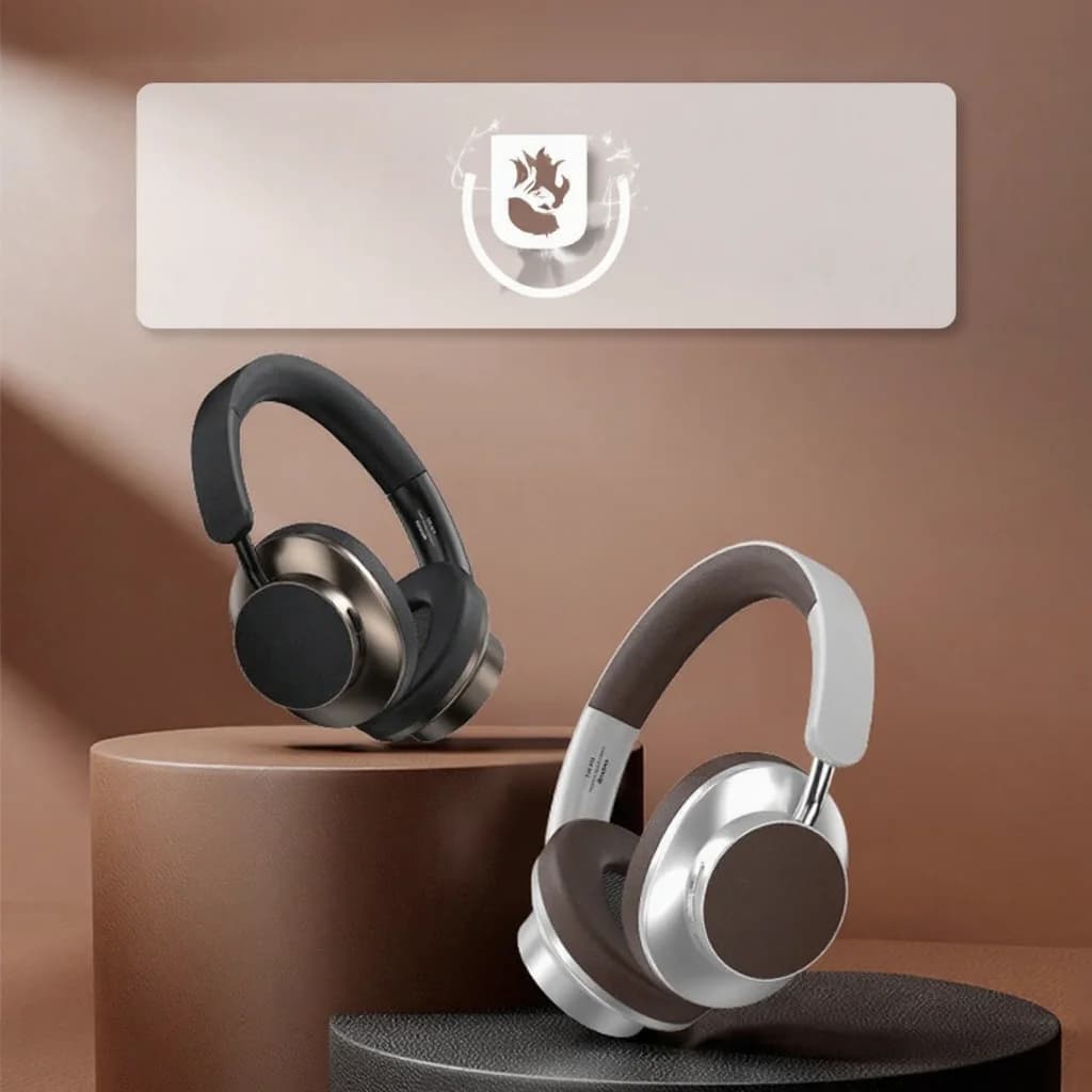 Retro Over-Ear Wireless Bluetooth Headphones with FM Radio and TF Card Slot