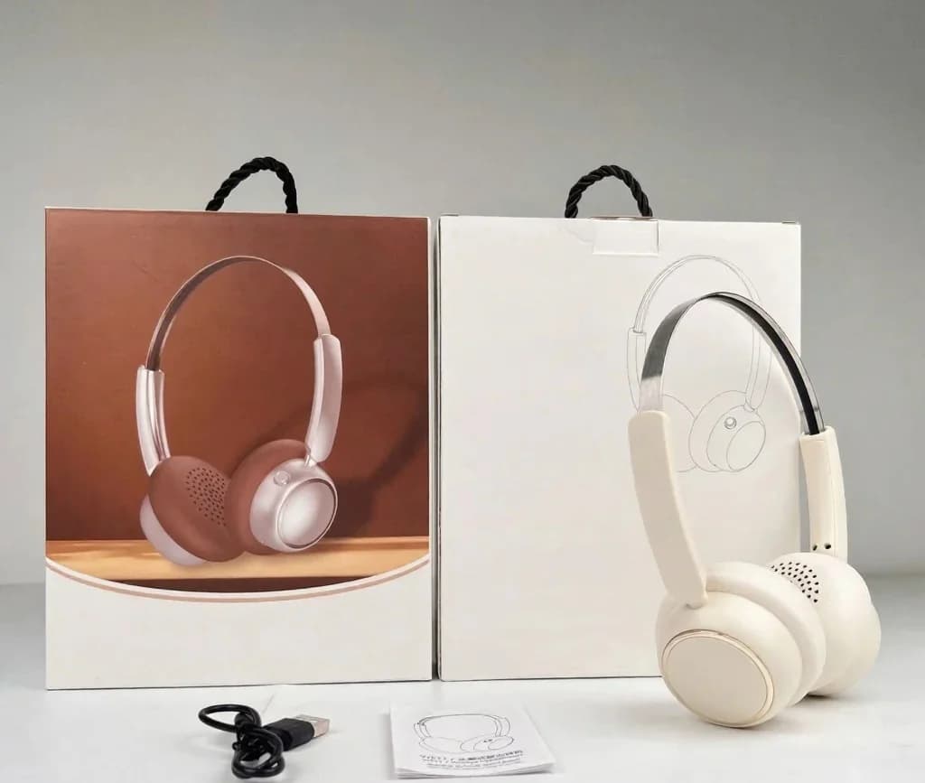 Ρετρό Ακουστικά Bluetooth με FM και Αναδιπλούμενο Σχεδιασμό