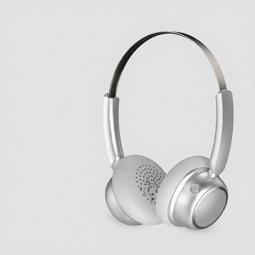 Ρετρό Ασύρματα Ακουστικά Bluetooth με Μεταλλικό Ιμάντα και Μεγάλη Διάρκεια Μπαταρίας