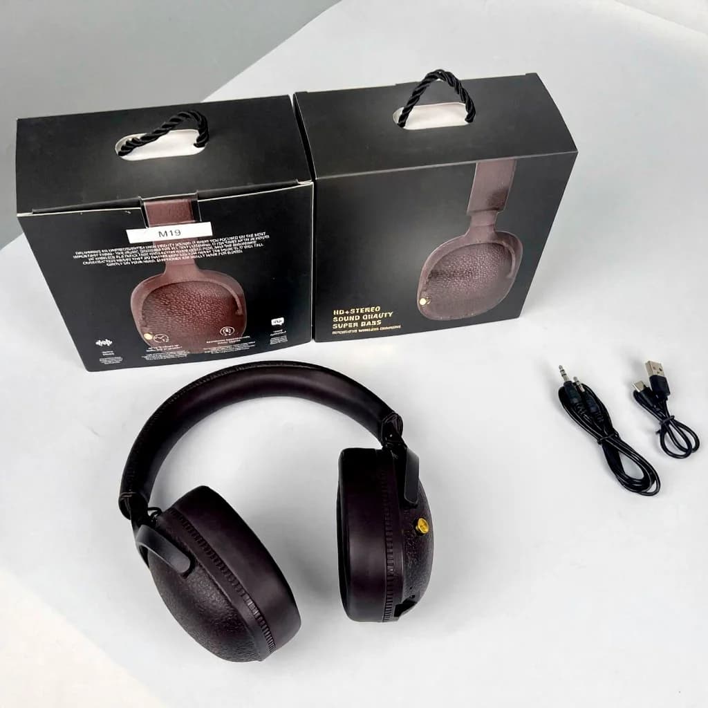 Retro Over-Ear Bluetooth Headphones Wireless Stereo Headset with Mic