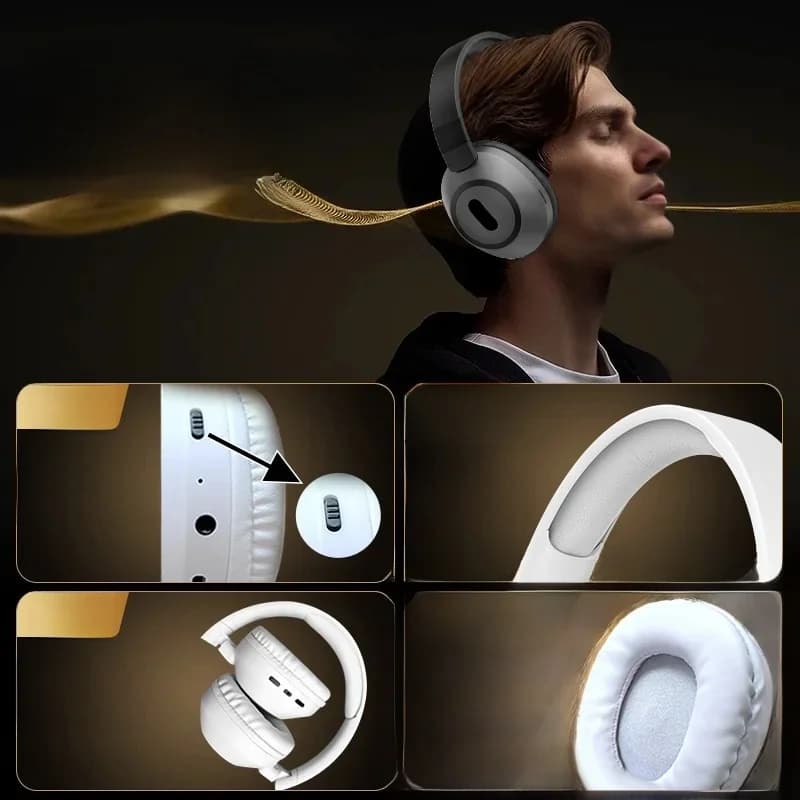 Ασύρματα Ακουστικά Bluetooth Over-Ear με Μεγάλη Διάρκεια Μπαταρίας