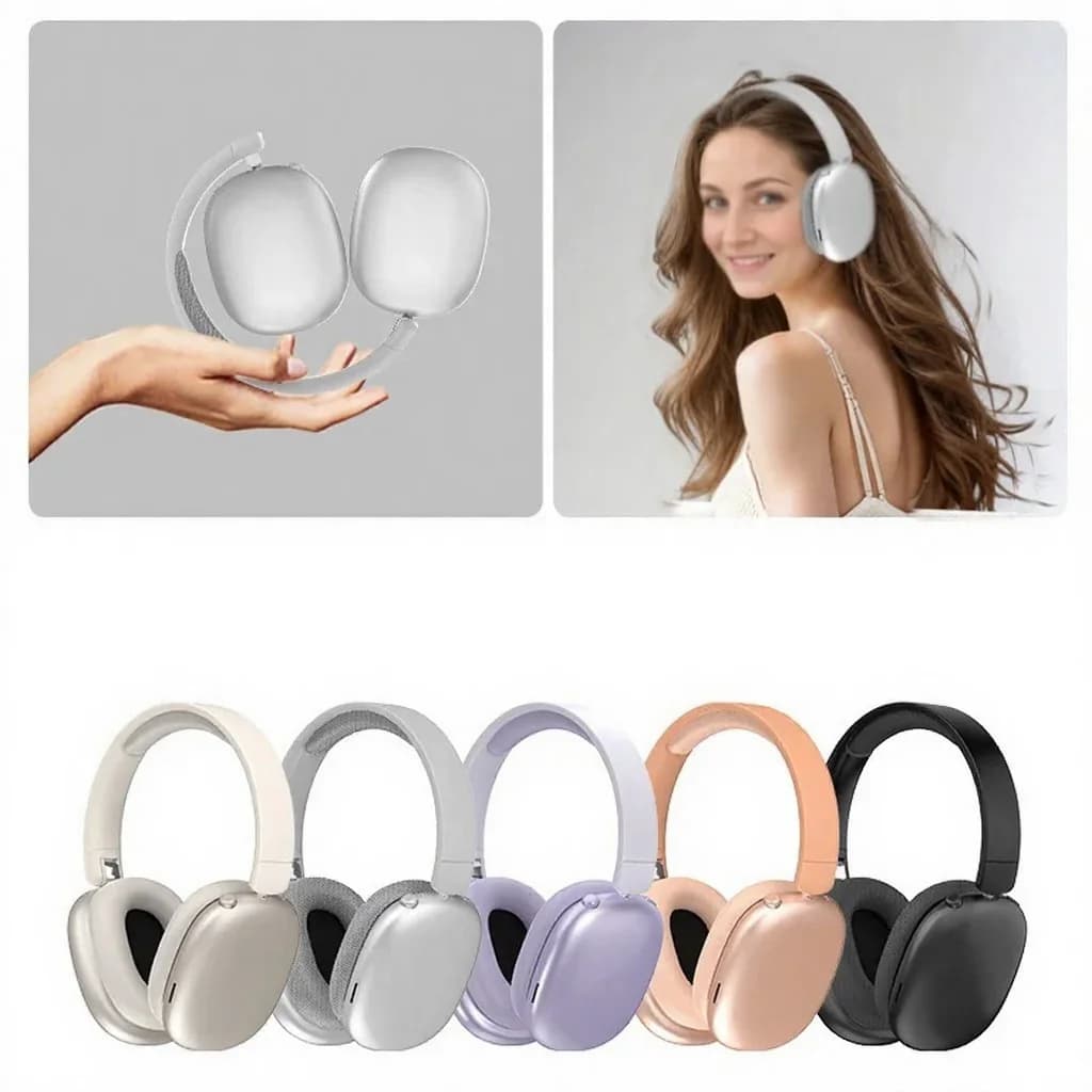 Over-Ear Wireless Bluetooth Headphones with FM Radio and TF Card Slot