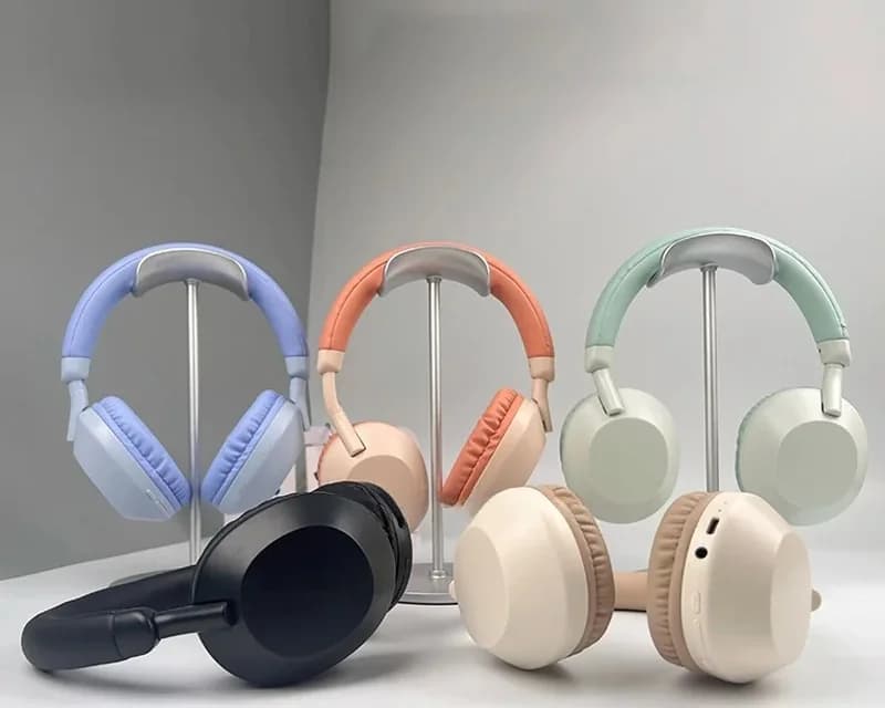 Wireless Bluetooth Over-Ear Headphones with Deep Bass and Mic