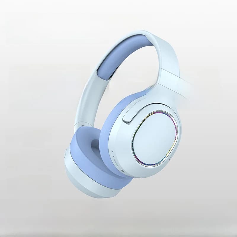 Ασύρματα Ακουστικά Bluetooth Κεφαλής με Φώτα LED και Ραδιόφωνο FM