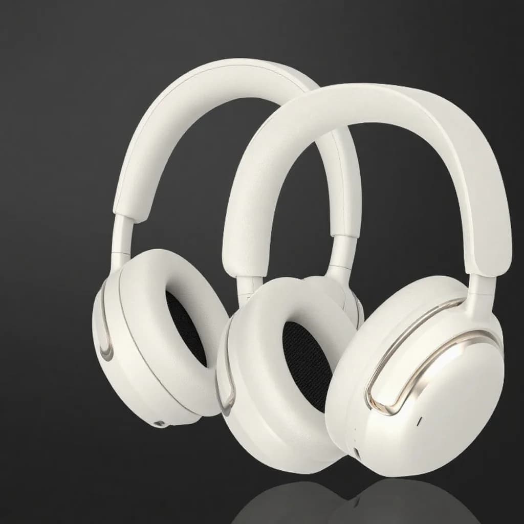 Over-Ear Wireless Headphones with Active Noise Cancelling and Long Battery