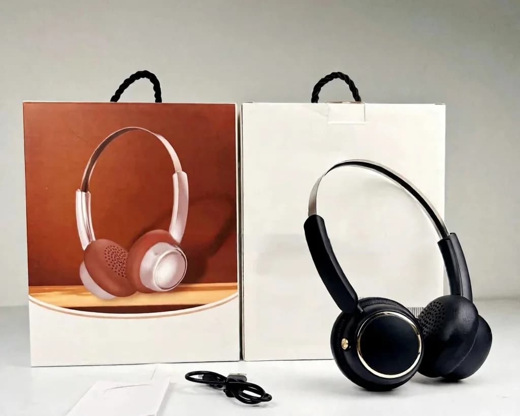 Ρετρό Ακουστικά Bluetooth με FM και Αναδιπλούμενο Σχεδιασμό