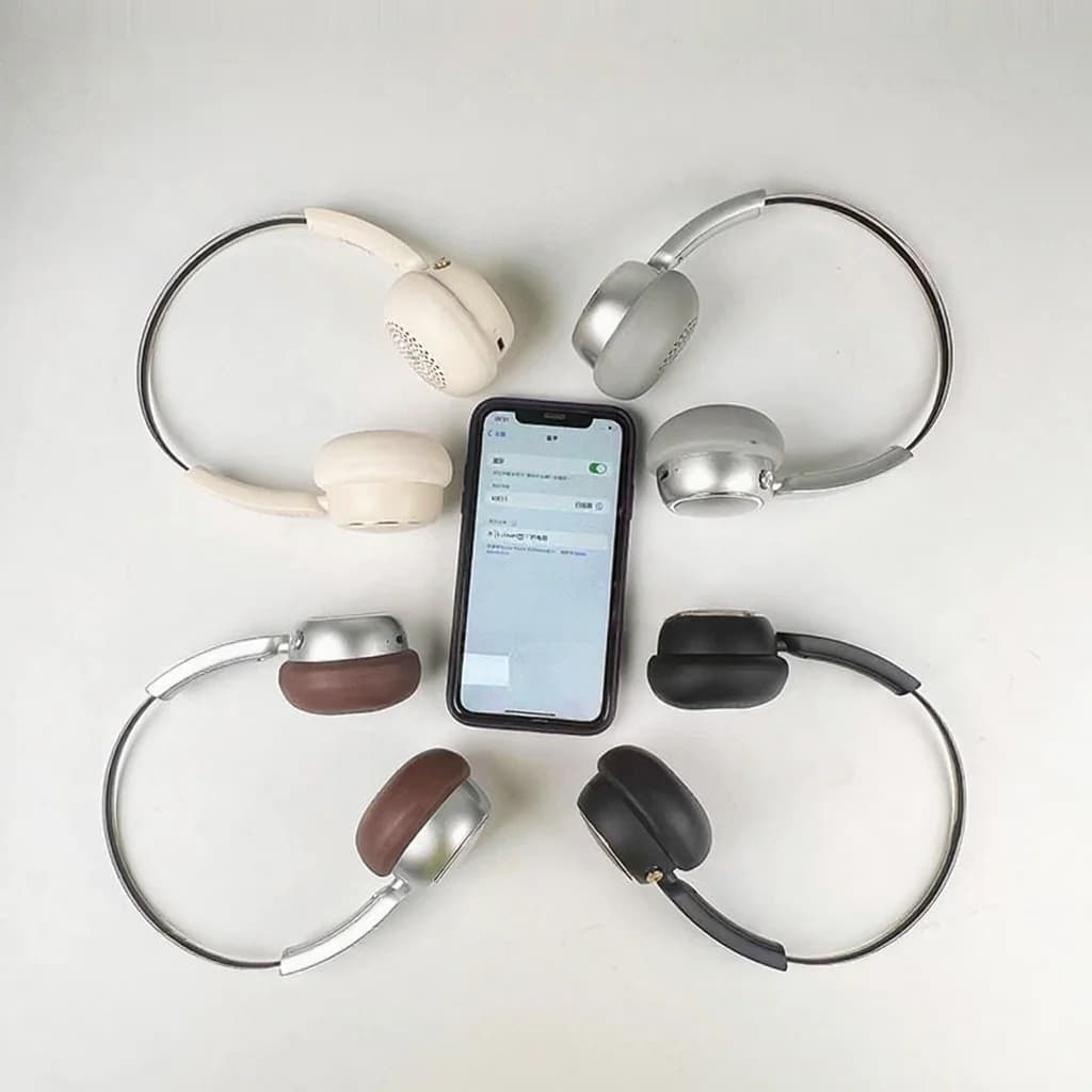 Ρετρό Ακουστικά Bluetooth με FM και Αναδιπλούμενο Σχεδιασμό