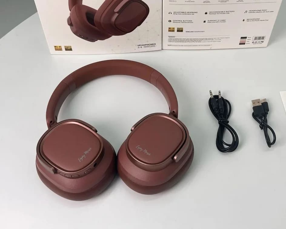 Ρετρό Ασύρματα Ακουστικά Over-Ear με Ενεργητική Ακύρωση Θορύβου