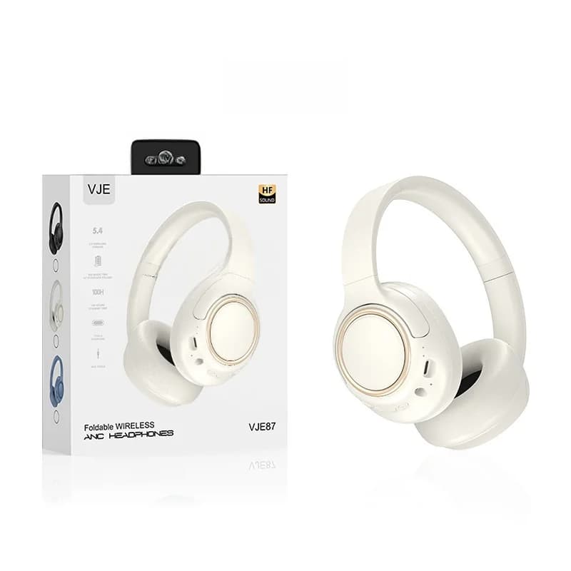 Wireless Over-Ear Headphones with Noise Cancelling and Long Battery Life