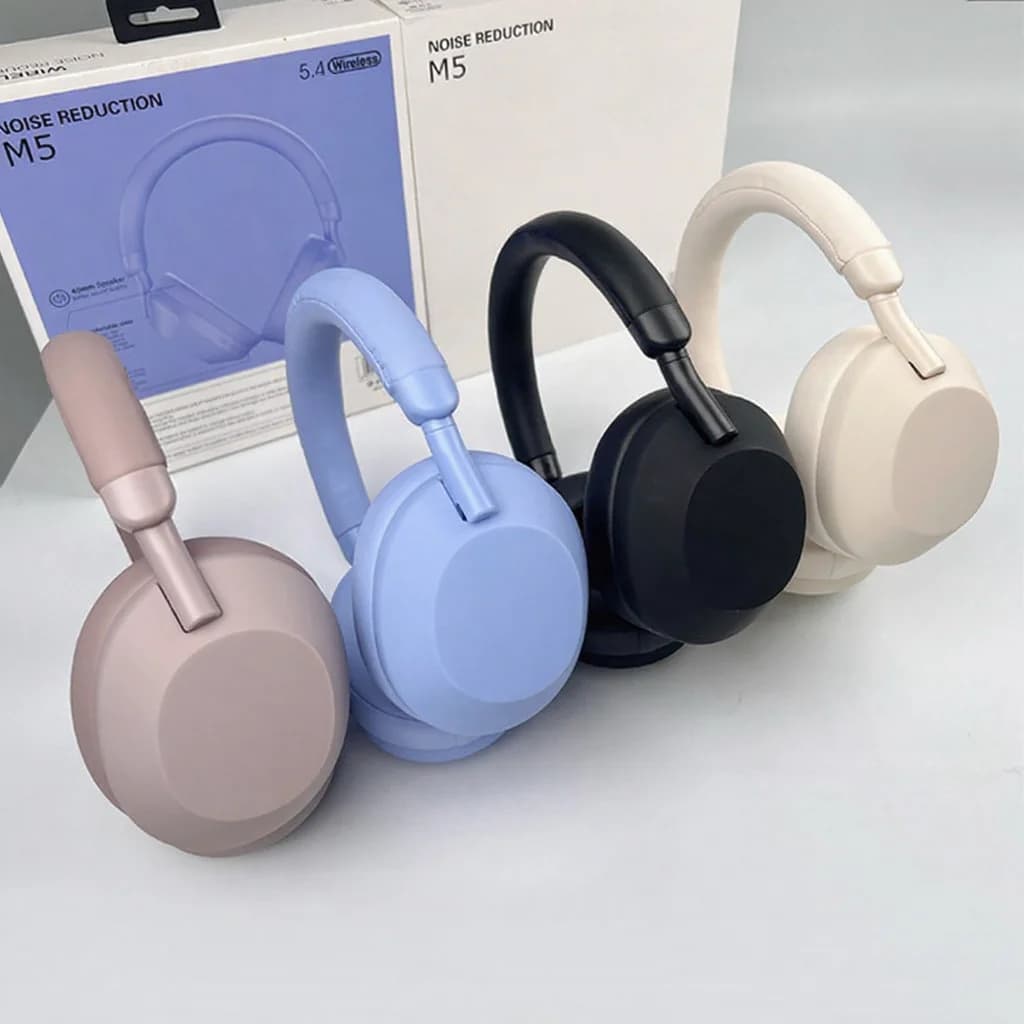 Active Noise Cancelling Wireless Bluetooth Headphones Over Ear Stereo