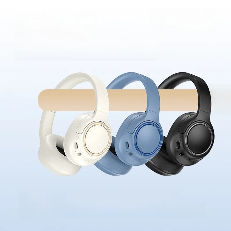 Wireless Over-Ear Headphones with Noise Cancelling and Long Battery Life