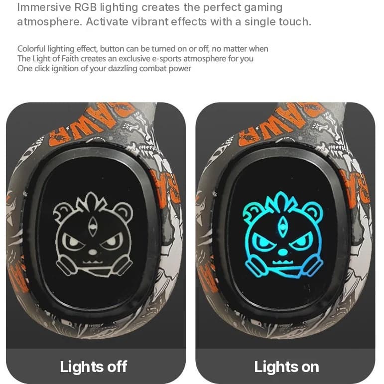 Ακουστικά Κεφαλής Bluetooth με Ραδιόφωνο FM και Φώτα LED