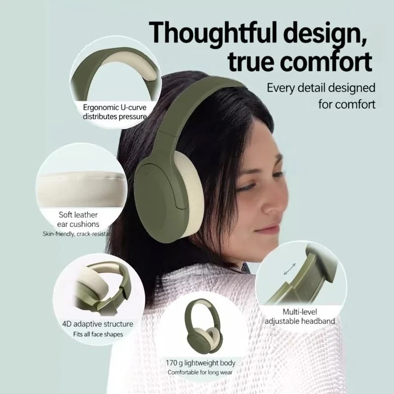 Ασύρματα Ακουστικά Κεφαλής Bluetooth με Ραδιόφωνο FM και Μεγάλη Διάρκεια Μπαταρίας