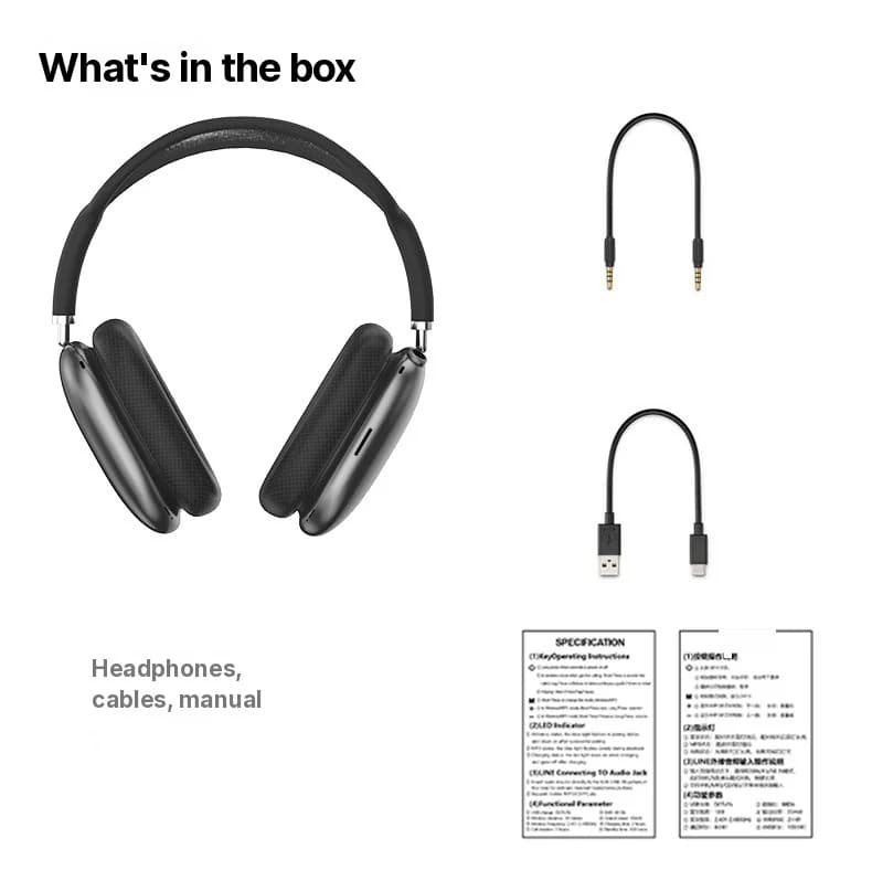 Ακουστικά Κεφαλής Bluetooth 5.4 με Περιστροφικό Κουμπί και FM Radio