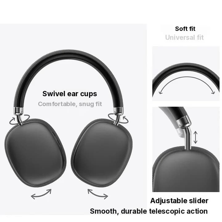 Ασύρματα Ακουστικά Bluetooth Over-Ear με Βαθύ Μπάσο και Φόρτιση Type-C