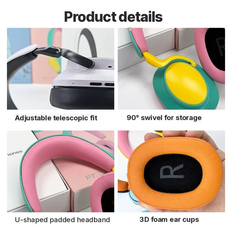 Ασύρματα Ακουστικά Bluetooth Over-Ear με Μικρόφωνο, FM Ραδιόφωνο, Type-C