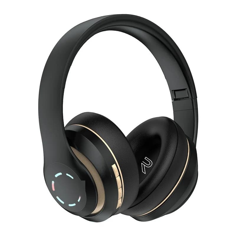Ασύρματα Ακουστικά Over-Ear με LED Φώτα και FM Radio