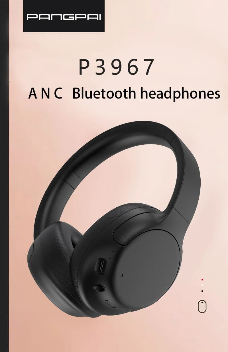 Wireless Bluetooth Over-Ear Headphones with Active Noise Cancelling